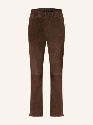 Arma Skórzane Spodnie Kamillia braun