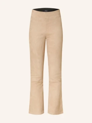 Arma Spodnie Skórzane beige