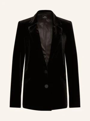 Armani Exchange Aksamitna Marynarka schwarz