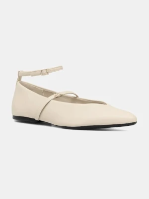 Armani Exchange baleriny kolor beżowy XDD004 XV841 01819