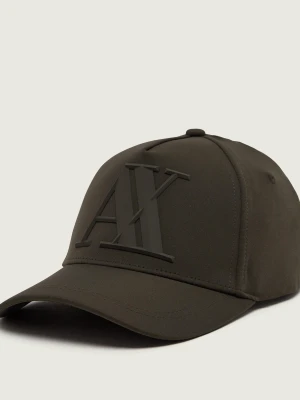 Armani Exchange Bejsbolówka oliwkowy
