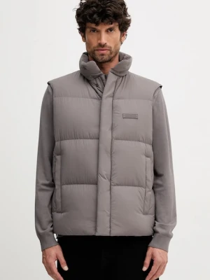 Armani Exchange bezrękawnik puchowy kolor szary zimowy XM001100 AF16340