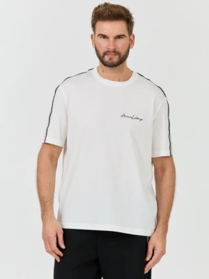 ARMANI EXCHANGE Biały męski t-shirt, Rozmiar XXL