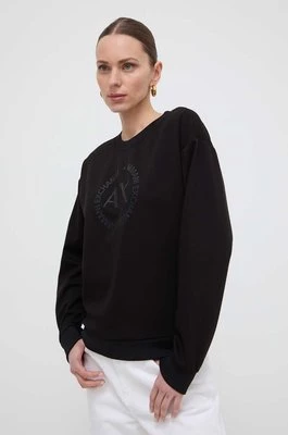 Armani Exchange bluza damska kolor czarny z nadrukiem 8NYM67 YJ1GZ NOS