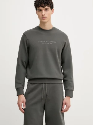 Armani Exchange bluza męska bawełniana zielony
