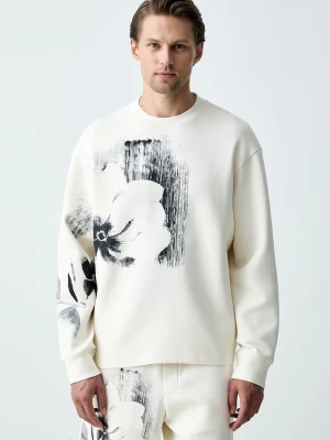 Armani Exchange bluza męska beżowy