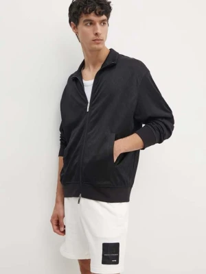 Armani Exchange bluza męska kolor czarny wzorzysta 6DZMLA ZJNMZ