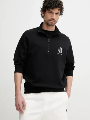 Armani Exchange bluza męska kolor czarny z aplikacją XM000370 AF10818