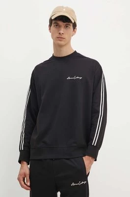 Armani Exchange bluza męska kolor czarny z kapturem z aplikacją 8NZMSG Z9N1Z