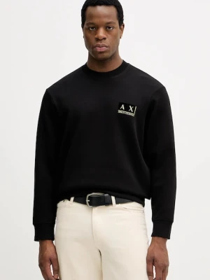 Armani Exchange bluza męska kolor czarny z kapturem z nadrukiem XM001892 AF10818