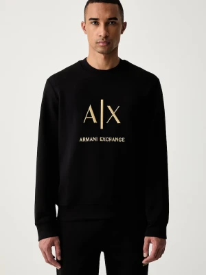 Armani Exchange bluza męska z bawełną czarny