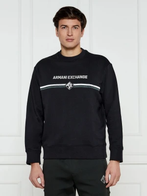 Armani Exchange Bluza | Regular Fit granatowy
