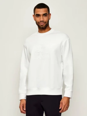 Armani Exchange Bluza | Regular Fit biały