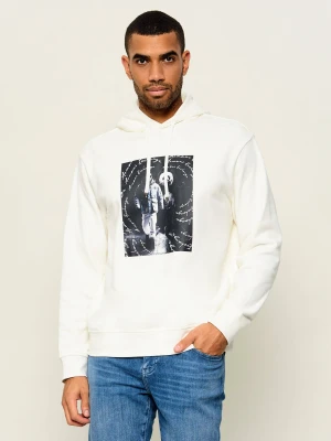 Armani Exchange Bluza | Regular Fit ecru