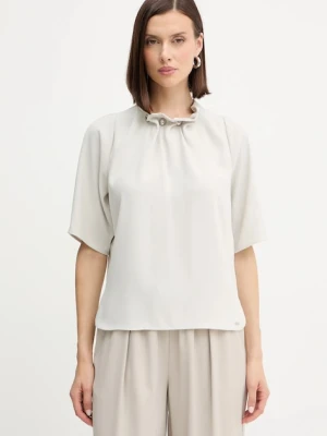 Armani Exchange bluzka damska kolor beżowy z aplikacją XW001256 AF16125