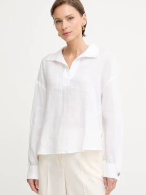 Armani Exchange bluzka koszulowa damska lniana