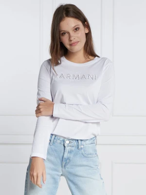 Armani Exchange Bluzka | Regular Fit biały