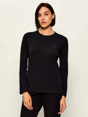 Armani Exchange Bluzka | Regular Fit czarny