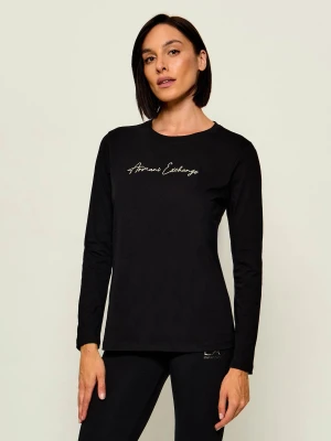 Armani Exchange Bluzka | Regular Fit czarny