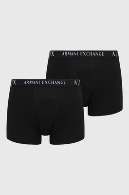 Armani Exchange bokserki 2-pack męskie kolor czarny 957027 CC282 NOS
