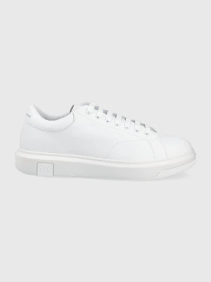 Armani Exchange – Buty skórzane biały