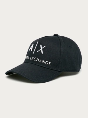 Armani Exchange czapka granatowy