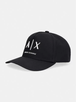 Armani Exchange czapka bejsbolówka męska bawełniana