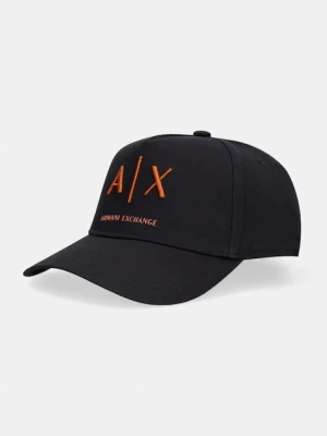 Armani Exchange czapka bejsbolówka męska bawełniana