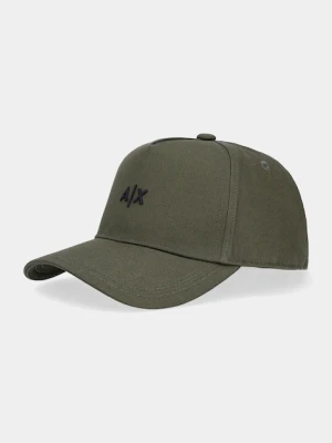 Armani Exchange czapka kolor zielony z aplikacją 954112 CC571