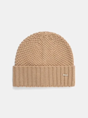 Armani Exchange czapka wełniana kolor beżowy XW001499 AF16604