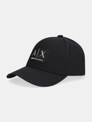 Armani Exchange czapka z daszkiem bawełniana