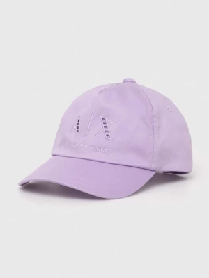 Armani Exchange czapka z daszkiem bawełniana