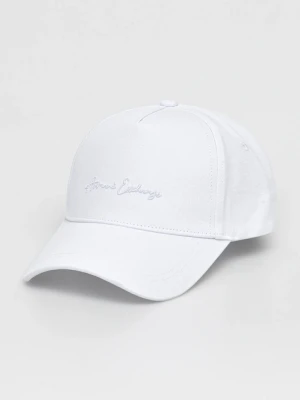 Armani Exchange czapka z daszkiem bawełniana
