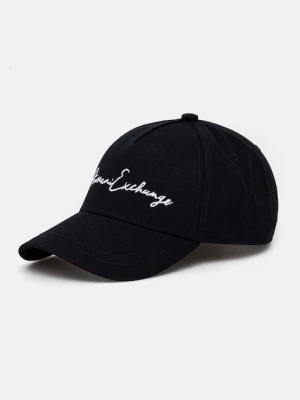 Armani Exchange czapka z daszkiem bawełniana