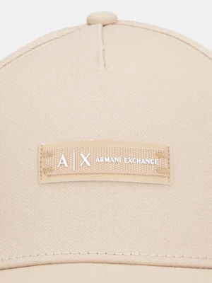 Armani Exchange czapka z daszkiem bawełniana kolor zielony XW001502 AF19099