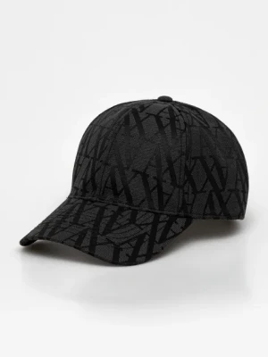 Armani Exchange czapka z daszkiem kolor czarny z nadrukiem XW000877 AF13377