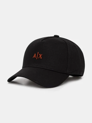 Armani Exchange czapka z daszkiem męska bawełniana