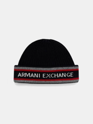 Armani Exchange czapka z dodatkiem wełny
