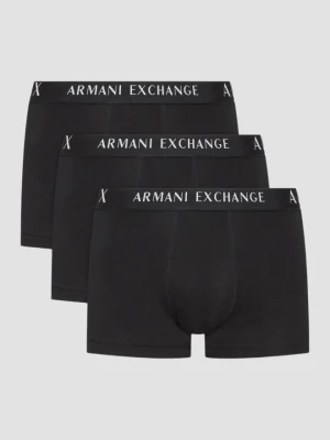 ARMANI EXCHANGE Czarne bokserki 3PACK