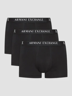 ARMANI EXCHANGE Czarne bokserki 3PACK, Rozmiar L