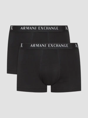 ARMANI EXCHANGE Czarne męskie bokserki 2PACK, Rozmiar XL
