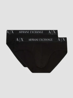 ARMANI EXCHANGE Czarne slipy 2PACK, Rozmiar S