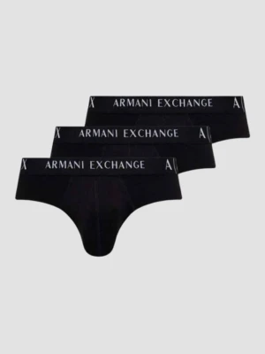 ARMANI EXCHANGE Czarne slipy 3PACK, Rozmiar S