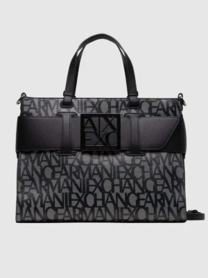 ARMANI EXCHANGE Czarno-beżowa torebka klasyczna