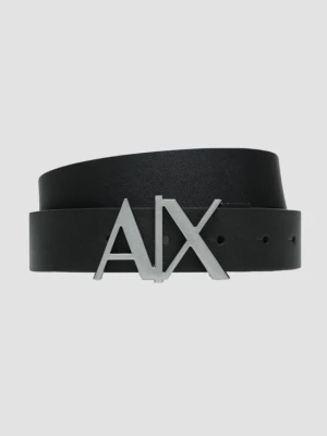 ARMANI EXCHANGE Czarny dwustronny pasek