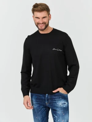 ARMANI EXCHANGE Czarny męski sweter Jumpers, Rozmiar XL