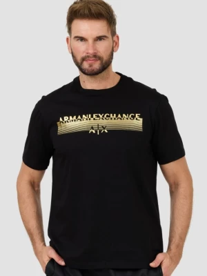 ARMANI EXCHANGE Czarny t-shirt Short-sleeved