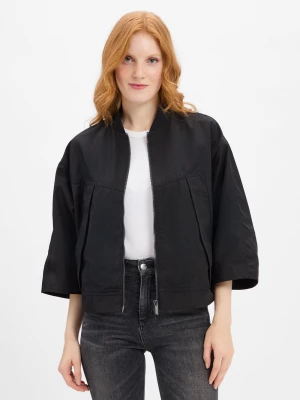 Armani Exchange Damska kurtka pudełkowa Kobiety czarny jednolity,