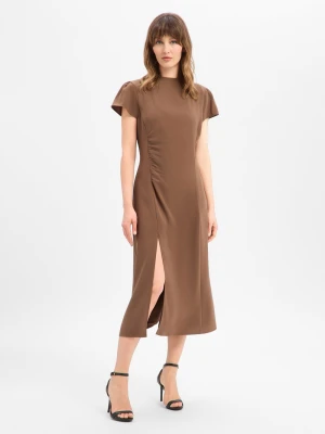Armani Exchange Damska sukienka na co dzień Kobiety brązowy,