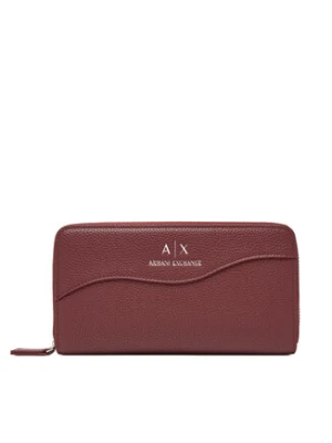 Armani Exchange Duży Portfel Damski 948068 CC783 UA343 Bordowy